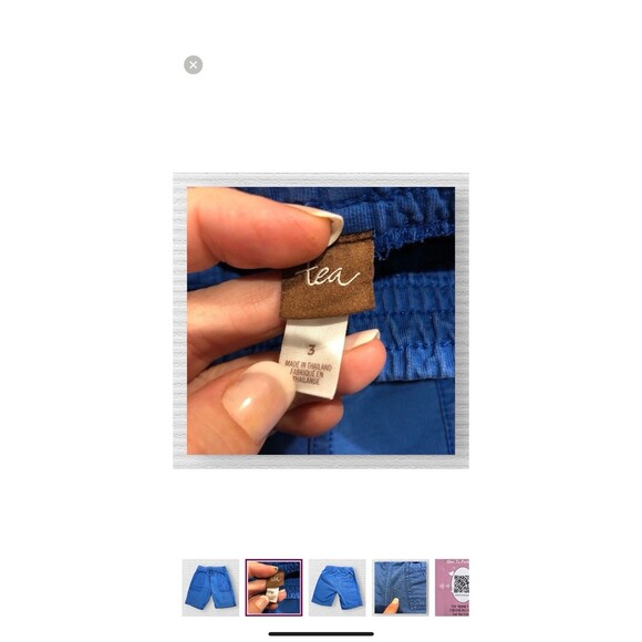 Tea Collection Boys Shorts 3T Lot of 2 Play Condition Cargo & Pull-On Blue - Picture 7 of 9